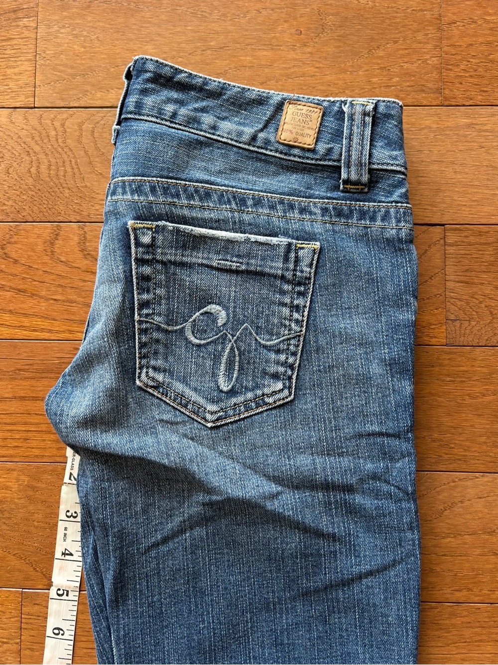2000s Guess Blue Stretch Denim Flares